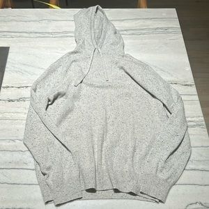 Limited edition J.Crew speckled cashmere gray hoodie